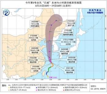 第8号台风“巴威”即将登陆 或成史上登陆东北最强台风