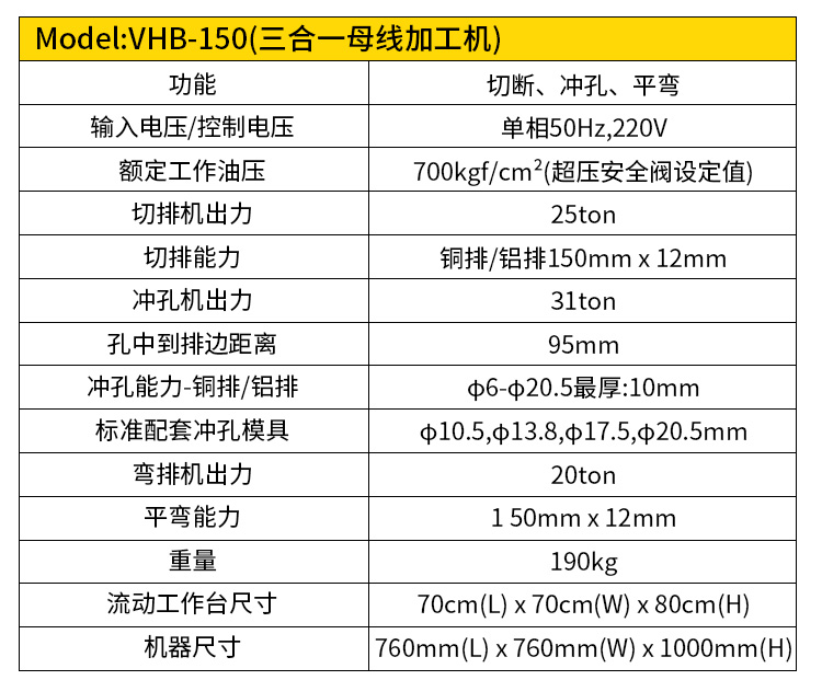 多功能三合一/四合一母线加工机(图3)